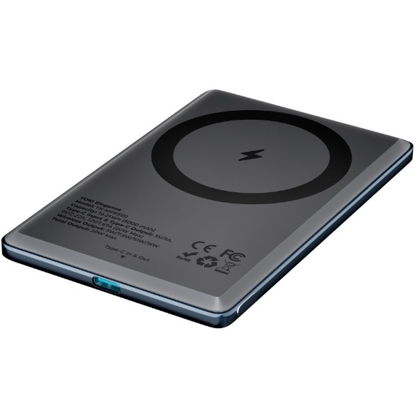 Фото - Батарея мобильная YOKI Magnetic Elegance 15W 5000 mAh (YK-MPE515 Deep Blue)
