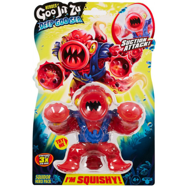 Фото - Стретч-антистресс GooJitZu Герои Гуджитсу Растягивающаяся игрушка Сквидор (Дип Гу Си) (123123)