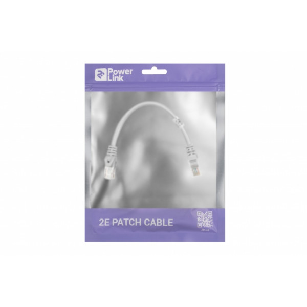 Фото - Кабель патч-корд 2E Cat 5e UTP RJ45 26AWG 0.20 m Grey (2E-PC5ECA-020GRY)
