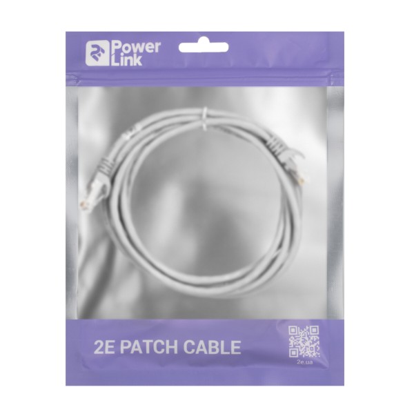 Фото - Кабель патч-корд 2E Cat 5e UTP RJ45 26AWG 2.00 m Grey (2E-PC5ECA-200GRY)