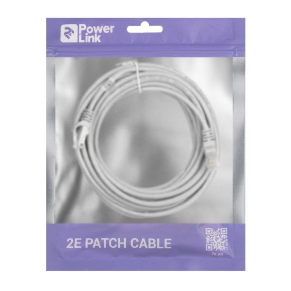 Фото - Кабель патч-корд 2E Cat 5e UTP RJ45 26AWG 10.00 m Grey (2E-PC5ECA-1000GRY)