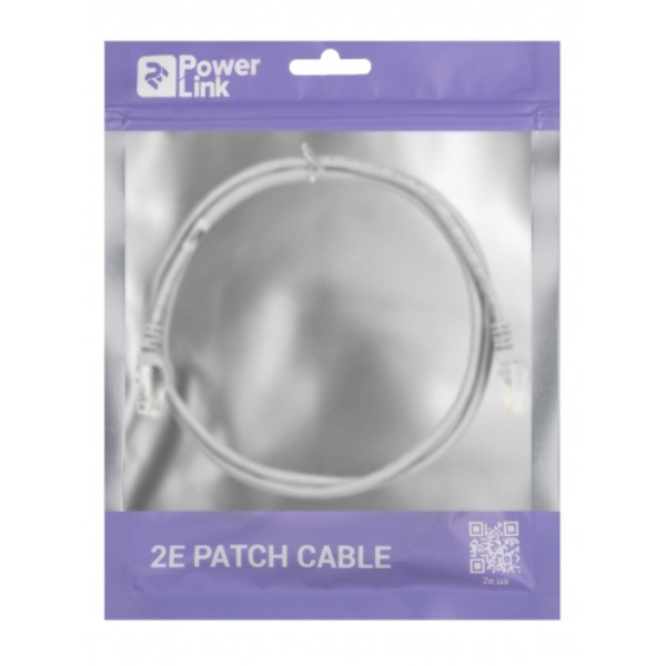 Фото - Кабель патч-корд 2E Cat 5e UTP RJ45 26AWG 1.20 m Grey (2E-PC5ECOP-120GRY)