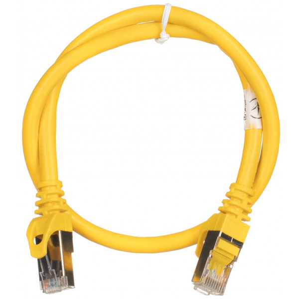 Фото - Кабель патч-корд 2E Cat 6 S-FTP RJ45 4Х2 27AWG 0.50 m Yellow (2E-PC6SFTPCOP-050YLW)