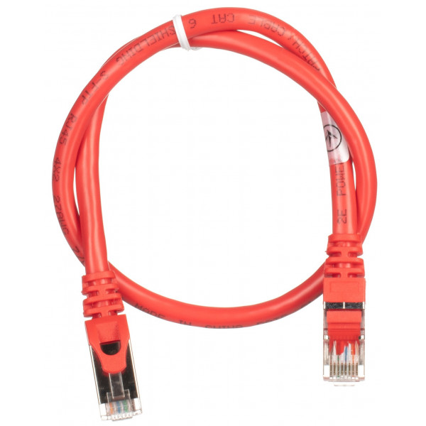 Фото - Кабель патч-корд 2E Cat 6 S-FTP RJ45 4Х2 27AWG 0.50 m Red (2E-PC6SFTPCOP-050RD)