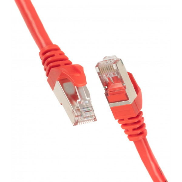 Фото - Кабель патч-корд 2E Cat 6 S-FTP RJ45 4Х2 27AWG 0.50 m Red (2E-PC6SFTPCOP-050RD)