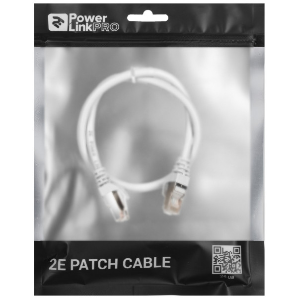Фото - Кабель патч-корд 2E Cat 6 S-FTP RJ45 4Х2 27AWG 0.50 m Grey (2E-PC6SFTPCOP-050GRY))