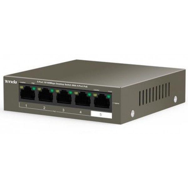 Фото - Коммутатор локальної мережі (Switch) Tenda TEF1105P-4-38W