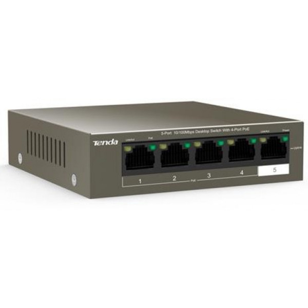 Фото - Коммутатор локальної мережі (Switch) Tenda TEF1105P-4-38W