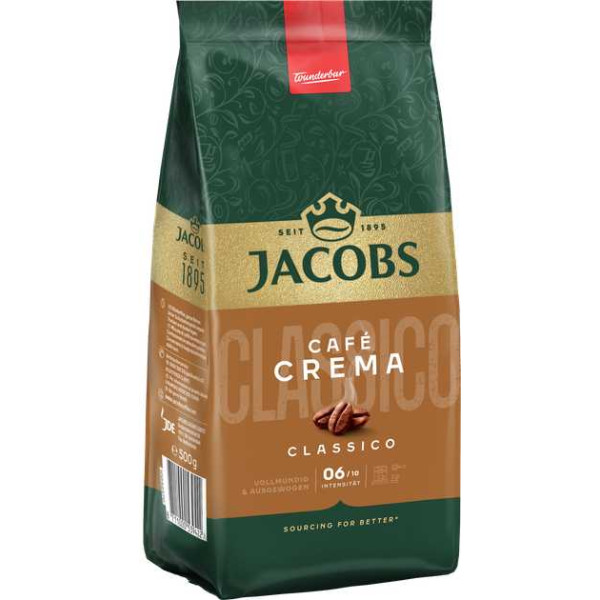 Фото - Кофе в зернах Jacobs Cafe Crema Classico 500г
