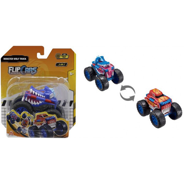 Фото - Машинка-трансформер Flip Cars 2 в 1 Монстр-трак Вовк (EU463875A-01)