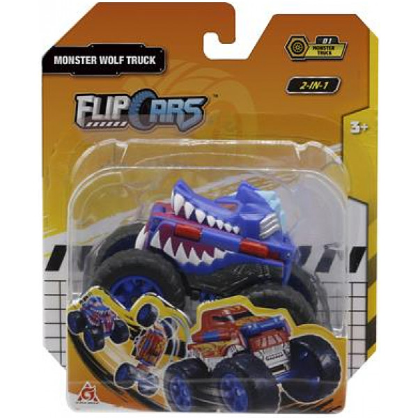 Фото - Машинка-трансформер Flip Cars 2 в 1 Монстр-трак Вовк (EU463875A-01)