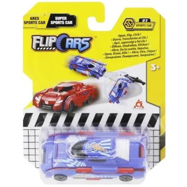 Фото - Машинка-трансформер Flip Cars Арес спорткар і Супер спорткар (EU463875B-03)