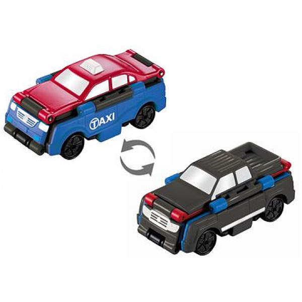 Фото - Машинка-трансформер Flip Cars 2 в 1 Такси и Пикап (EU463875-09)