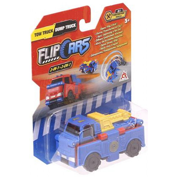 Фото - Машинка-трансформер Flip Cars 2 в 1 Кран і Самоскид (EU463875-01)