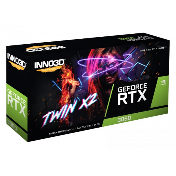 Фото - Видеокарта Inno3D NVIDIA RTX 3060 LHR (N30602-12D6-119032AH)