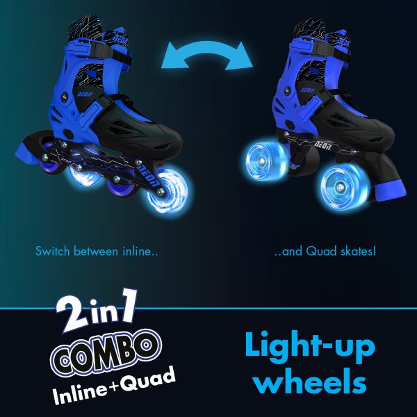 Фото - Ролики Neon Combo Skates Blue (NT09B4)
