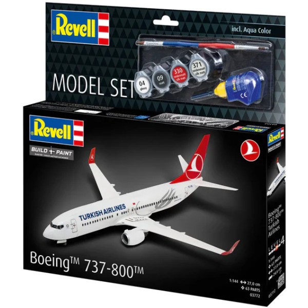 Фото - Набор для моделирования техники Revell набор Самолет Boeing 737-800 Turkish Airlines (RVL-63772)