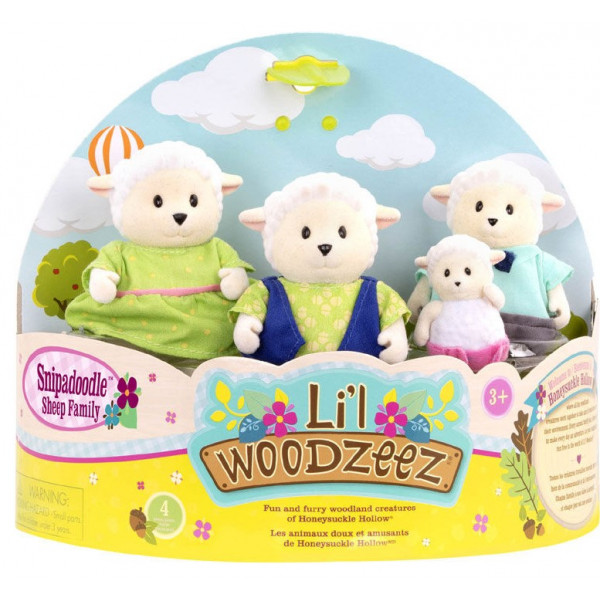 Фото - Колекційні фігурки набір Li'l Woodzeez Сім'я овечок (6159M)
