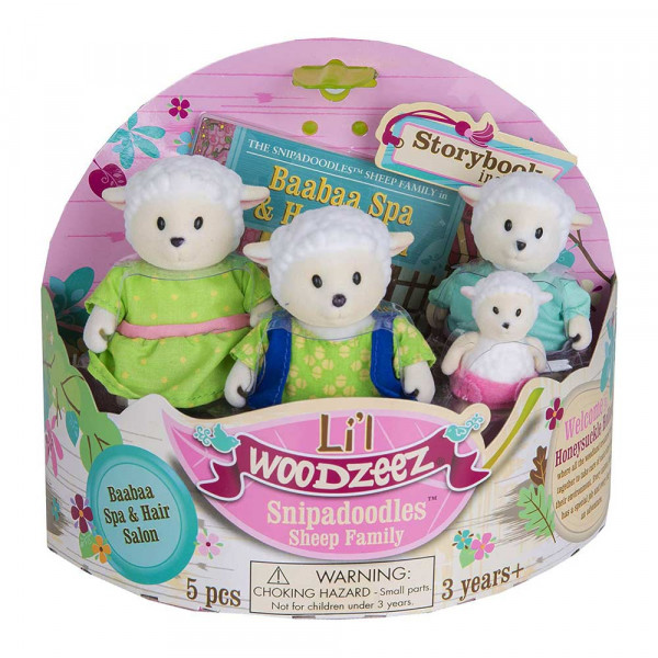 Фото - Коллекционные фигурки Li'l Woodzeez Семья Овечек (6159Z)
