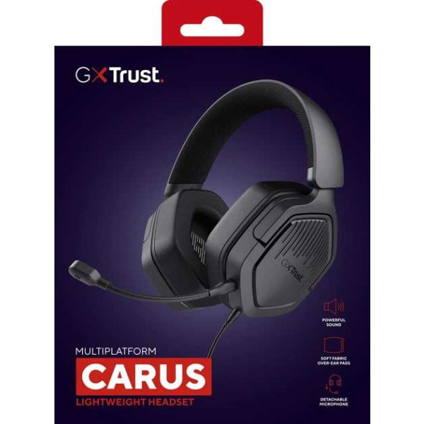 Фото - Гарнітура дротова ігрова Trust GXT 492 Carus Headset Black (25447)