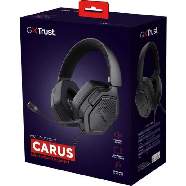 Фото - Гарнітура дротова ігрова Trust GXT 492 Carus Headset Black (25447)