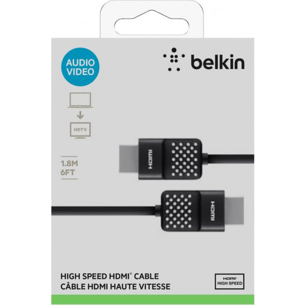 Фото - Кабель HDMI Belkin HDMI (AM/AM) High Speed 1.8 m (AV10090BT06)