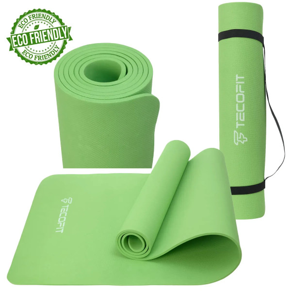 Фото - Килимок для йоги та фітнесу TECOFIT EVA Mat 173х61х6 мм Green single color (TOP240214836/3)