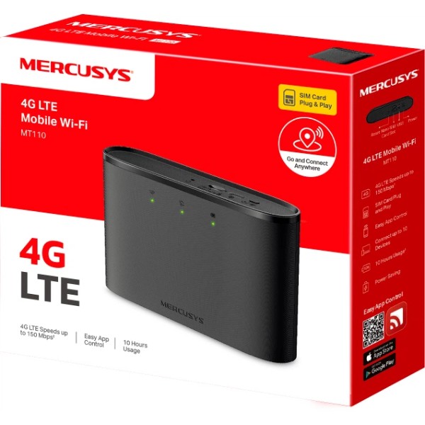 Фото - Маршрутизатор інтернет WiFi5+4G Mercusys MT110