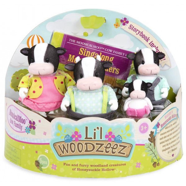 Фото - Коллекционные фигурки Li'l Woodzeez Семья Коров (6195)