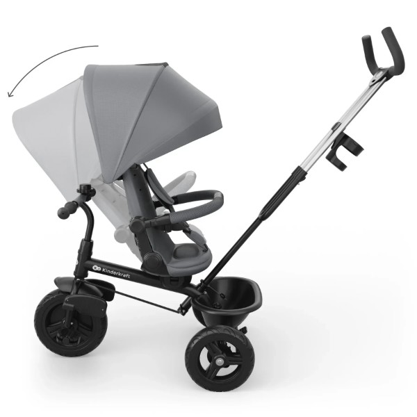 Фото - Триколісний велосипед Kinderkraft Aston 2 Plus Grey (KRASTO02GRYPL00)