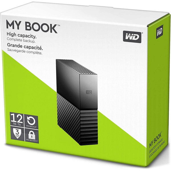 Фото - Жесткий диск внешний Western Digital MyBook 12TB 3.5'' USB 3.0 (WDBBGB0120HBK-EESN)