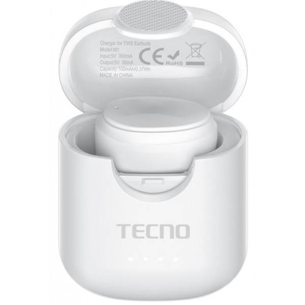 Фото - Bluetooth-гарнитура Tecno Minipods M1 White Фото - Bluetooth-гарнитура Tecno Minipods M1 White