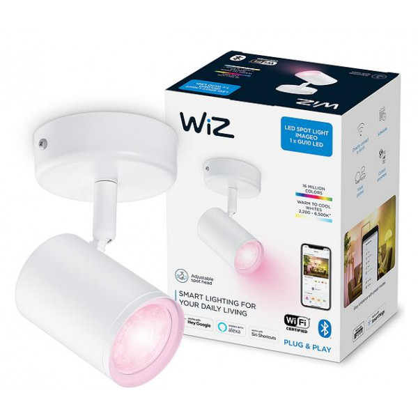 Фото - Умная лампа WiZ IMAGEO Spots 1x5W 2200-6500K RGB (929002658701)