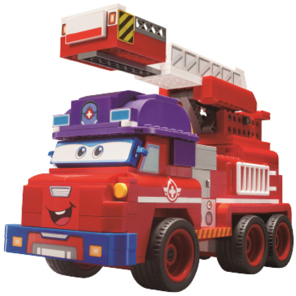 Фото - Пластиковий конструктор Super Wings Small Blocks Buildable Vehicle Set Sparky Спаркі (EU385011)