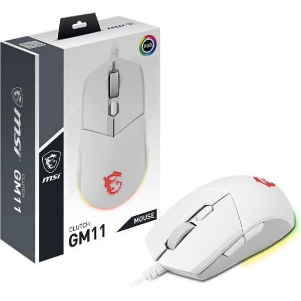 Фото - Мышь проводная игровая MSI Clutch GM11 White