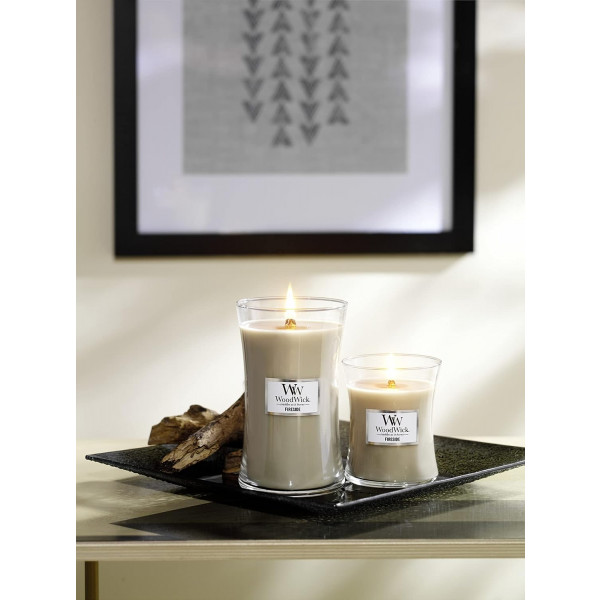 Фото - Свеча стекло Woodwick Medium Fireside (Камин) 275г (92106E)