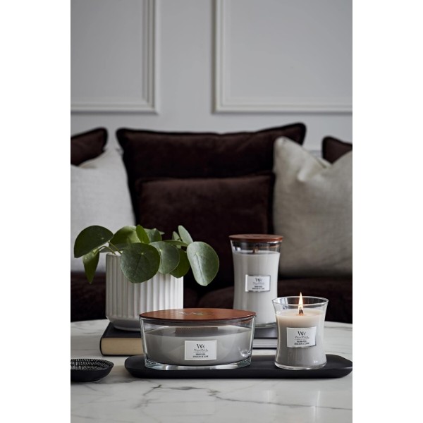 Фото - Свеча стекло Woodwick Medium Warm Wool (Теплая шерсть) 275г (1725452E)