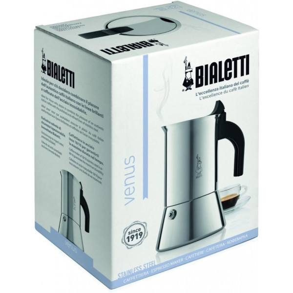 Фото - Кофеварка гейзерная Bialetti "Venus" на 4 чашки 0001682NW