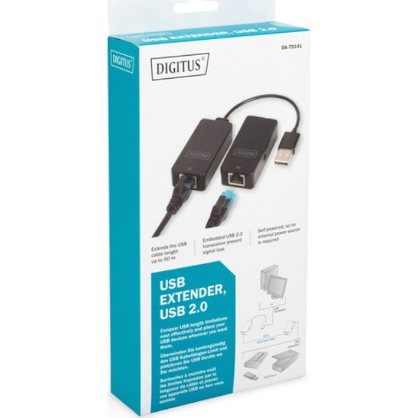 Фото - Кабель патч-корд Digitus USB 2.0 - UTP Cat5 50m (DA-70141)