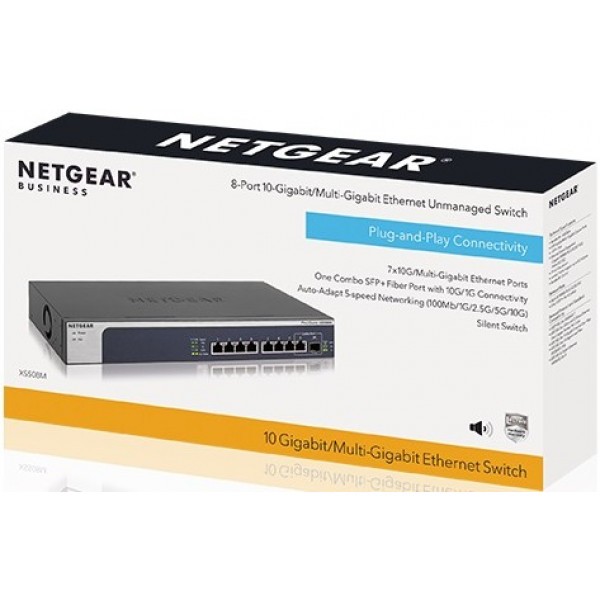 Фото - Коммутатор локальной сети (Switch) Netgear XS508M-100EUS