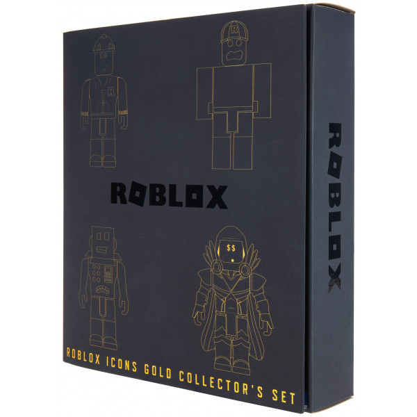 Фото - Колекційні фігурки набір Jazwares Roblox Four Figure Pack Roblox Icons-15th Anniversary Gold Collector’s Set (ROB0527)
