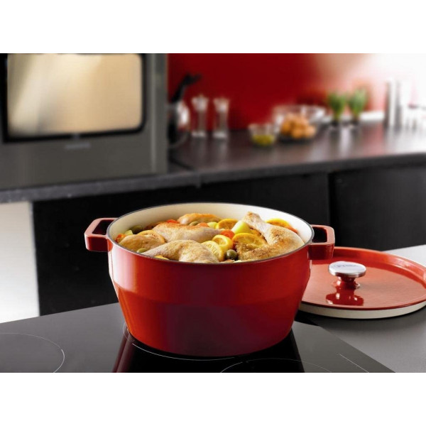 Фото - Каструля Pyrex Slow Cook Red 6.3 л (SC5AC28)