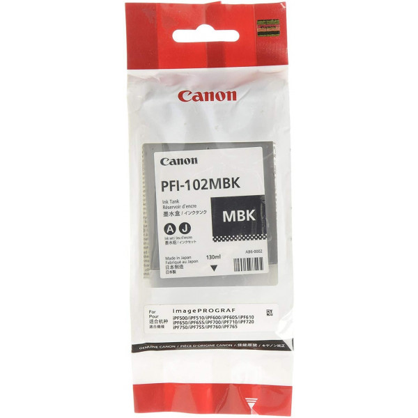 Фото - Картридж для струменевих принтерів/БФП Canon PFI-102MBk Matte Black iPF500/600 (0894B001) Фото - Картридж для струменевих принтерів/БФП Canon PFI-102MBk Matte Black iPF500/600 (0894B001)