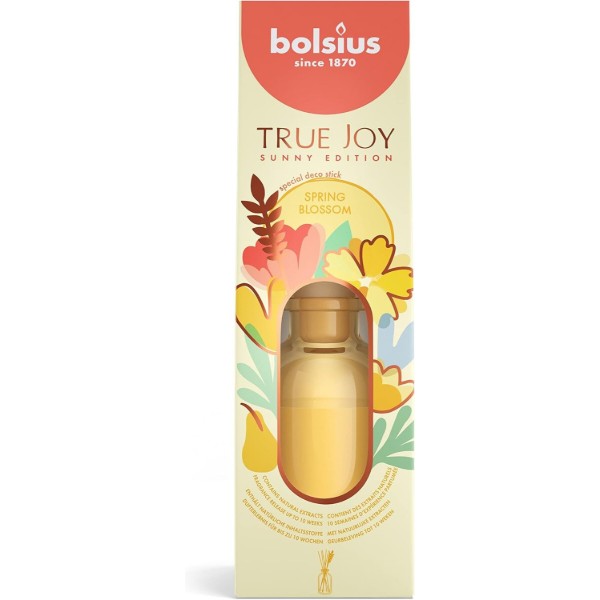 Фото - Аромадиффузор Bolsius True Joy Daffodil 80 мл с палочками, аромат Весеннее цветение 566712