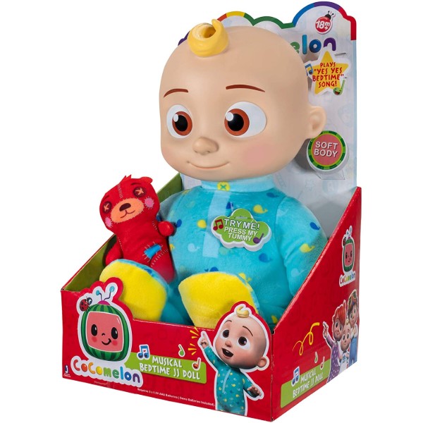 Фото - Интерактивная игрушка CoComelon Roto Plush Bedtime JJ Doll Джей Джей (CMW0016)