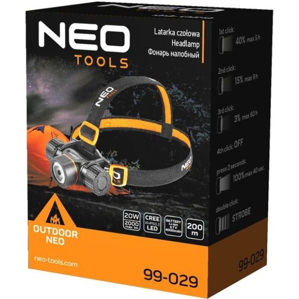 Фото - Ліхтар налобний Neo Tools 99-029