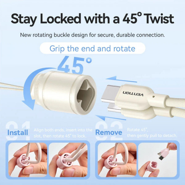 Фото - Батарея мобильная Vention 20000mAh 22,5W PD,QC, USB-A,2xUSB-C Blue (FKBL0-C)