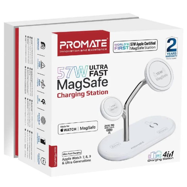 Фото - Беспроводное зарядное устройство Promate synergy-pro.white