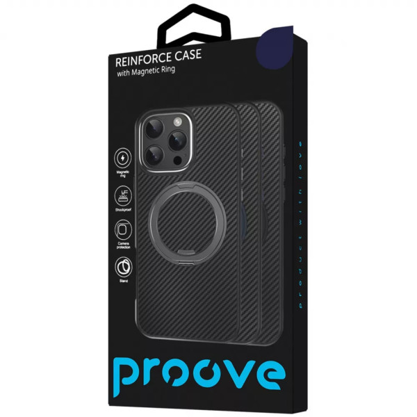 Фото - Чохол для смартфону Proove Reinforce Case with Magnetic Ring iPhone 14 Black (PCREIP140002)