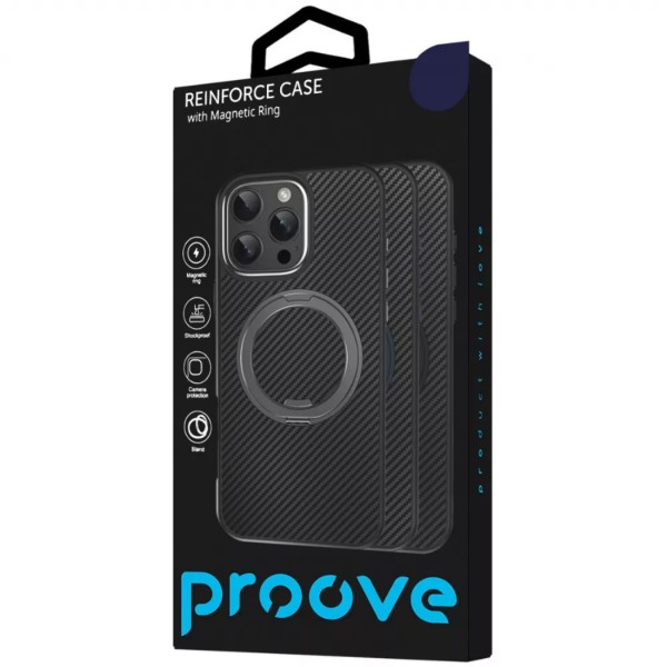Фото - Чехол для смартфона Proove Reinforce Case with Magnetic Ring iPhone 15 Gray (PCREIP150005)